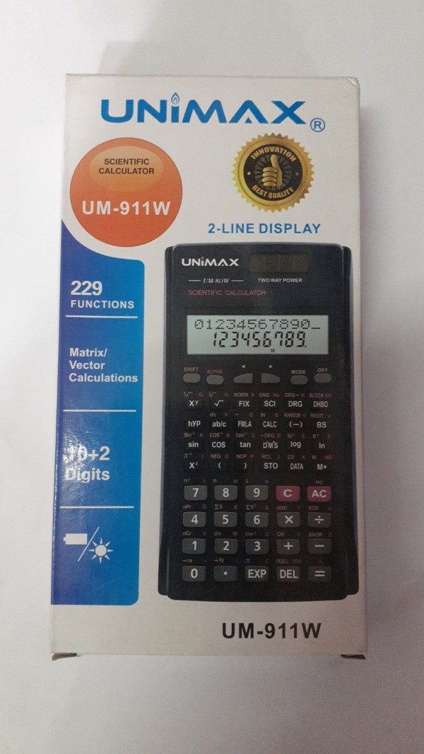 Scientific Calculator (Unimax UM-911W)
