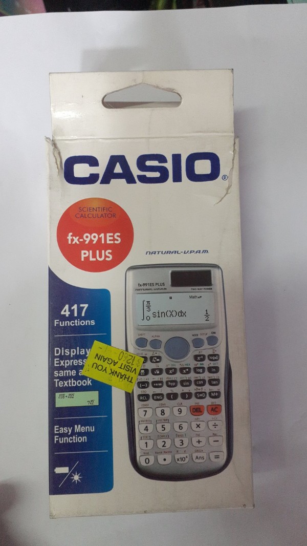 Scientific Calculator (CASIO Fx-991ES PLUS)