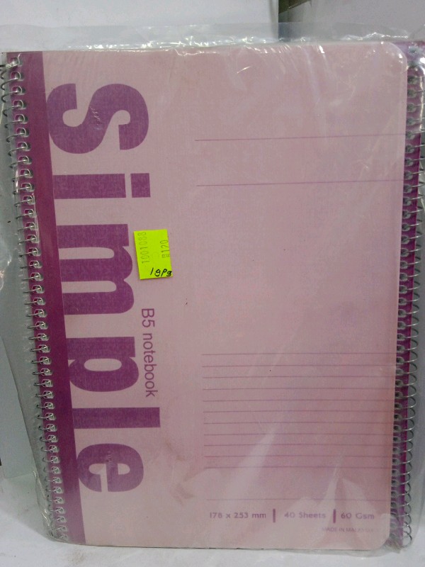 NOte Book B5 Simple
