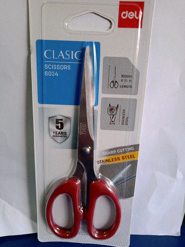 Glasic Scissors 6034 ( Deli)