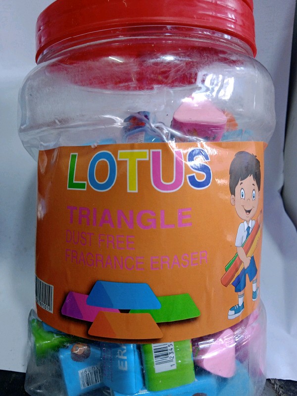 Lotus Triangle Colorful Eraser