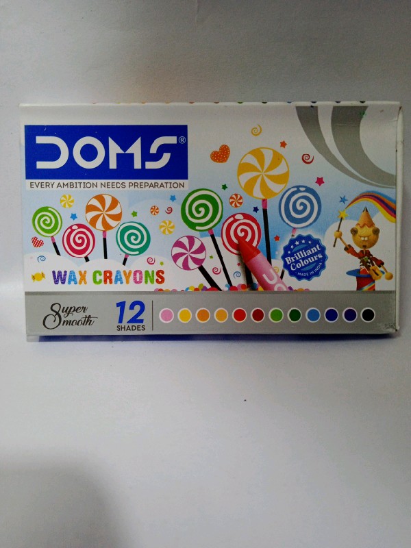 Wax Crayons 12 Shades (Doms)
