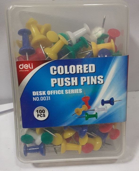 Colored Push Pins (Deli)
