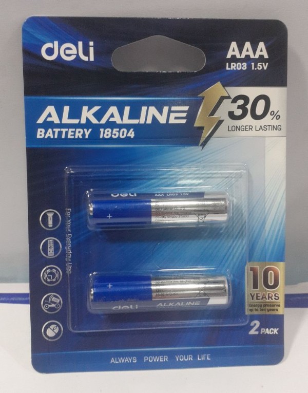 Battery Alkaline AAA (deli)