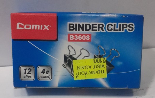 BInder Clips B3608 4# (Comix)
