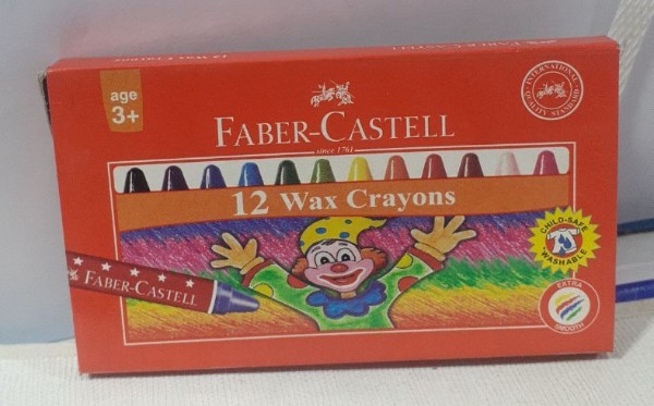 12 Wax Crayons (Faber Castell)