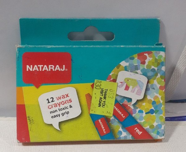 12 Wax Crayons (Nataraj)