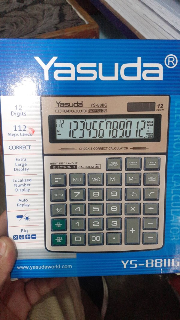 Calculator (Yasuda Y5-8811G)